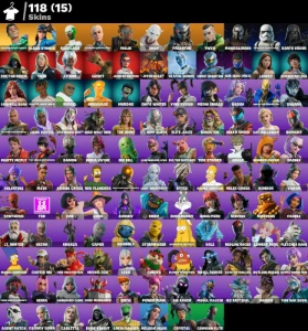 >>Conta Fortnite | 118 Skins | Genos | Spider-Gwen