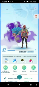 vendo Conta lvl 67 - Pokemon GO