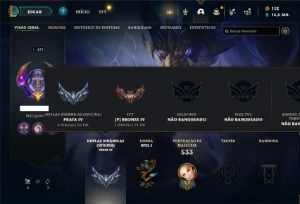 Conta Unranked com 150 Champs e 269 Skins ( MAIN MID / SUP ) - League of Legends LOL