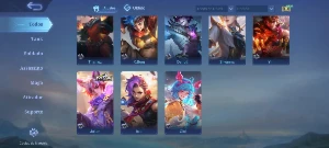 Conta Mobile Legends 33 Heróis + Honra Imortal + 23 Skins