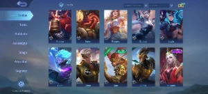 Conta Mobile Legends 31 Heróis + Honra Mítica + 19 Skins