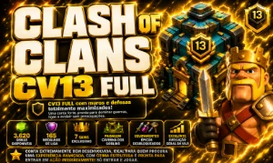 Conta Clash Of Clans | Cv13 Full | Lvl1080 | 3620 Gemas