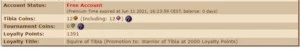 VENDO CONTA 15% FALTANDO 49 DIAS PARA 20% (1391). - Tibia