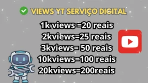 Serviço Digital Views -YT -Melhor pacote - Redes Sociais