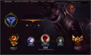 Cont League Of Legends - Platina 3 62 Champs LOL
