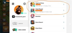 Duas contas no msm email, Clash Royale e Clash of Clans