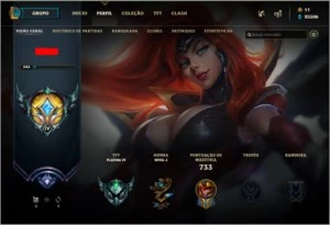 Conta league of legends Grão mestre LOL