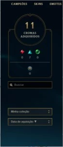 Conta league of legends Grão mestre LOL
