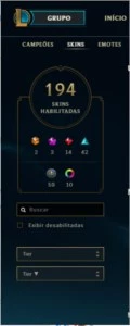 Conta league of legends Grão mestre LOL