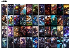 Conta bronze 2 com 107 Champs e 59 Skins - League of Legends LOL