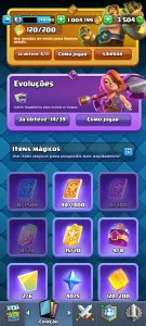 Conta Clash Royale - Lv 15 - 12 Mil Troféus