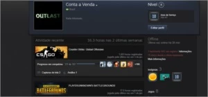 Conta Steam PUBG e CS:GO (Vac-Ban) 10 Anos de serviço