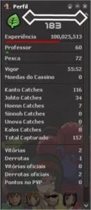 Conta PXG Lv 183 Natria Emerald - PokeXGames