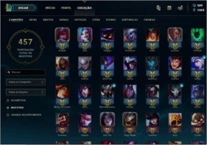 vendo conta lol com 2 skins MITICAS, 162 totais, Diamante 5 - League of Legends