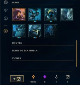 vendo conta lol com 2 skins MITICAS, 162 totais, Diamante 5 - League of Legends