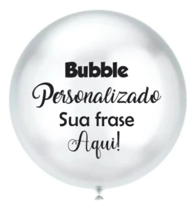 Balão Bubble Personalizado com Vinil