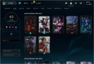 Conta LoL lv104 64 Campões 40 Skins 3k Essência Laranja - League of Legends
