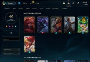 Conta LoL lv104 64 Campões 40 Skins 3k Essência Laranja - League of Legends