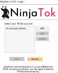 NinjaTok (TikTok bot) 1.5.0.0