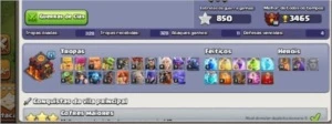 Clash of Clans cv 10 full barato