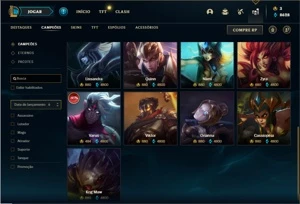 Conta ouro 2 com 140 Champs e 152 Skins ( 500k de Shaco ) - League of Legends LOL