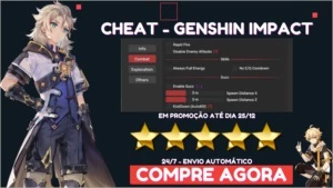 ✨  Genshin Impact  ✨ - CHEAT / 🕗 Entrega imediata 🕗