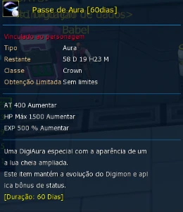 Conta Ladmo - Digimon Masters Online
