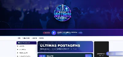 TEMPLATE FR v26.1 PARA WEB RÁDIO ( Modelo para Blogspot) - Arte Digital Artes Canva