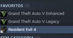 conta steam (combo resident evil) - Outros