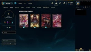 CONTA COM SKINS DA SONA E MAIS 1750 RP, GASTOS MAIS DE 100 - League of Legends LOL