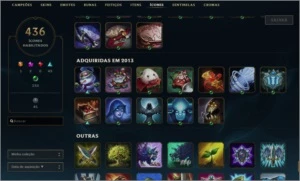 CONTA LEAGUE OF LEGENDS-CONTA SEASON 1-LVL 137-774 SKINS++++ LOL