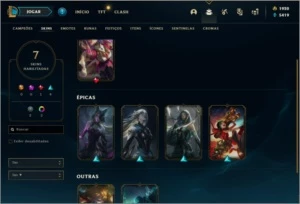 🥇CONTA GOLD 1🥇     🔴 KATARINA RAINHA DE BATALHA🔴 - League of Legends LOL