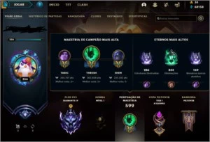 Conta LOL 159 skins/Platina 3 solo/flex diamante 4/TFT gold - League of Legends