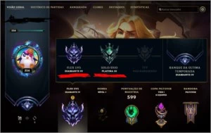 Conta LOL 159 skins/Platina 3 solo/flex diamante 4/TFT gold - League of Legends