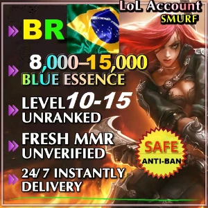 [BR] Conta Smurf Unranked LEVEL 10 A 15 Email não verificado - League of Legends LOL