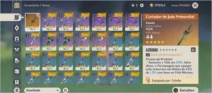 Genshin impact ar10 cortador de jade