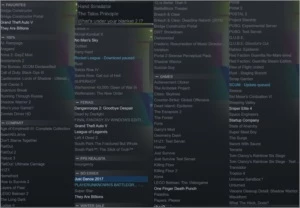 Steam com 125 jogos