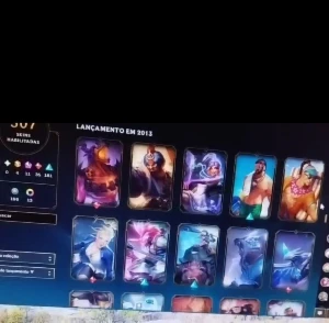 Conta no lol com 500 skins - League of Legends