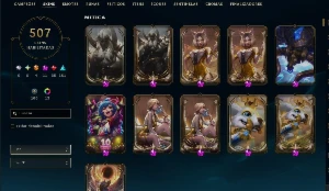 Conta no lol com 500 skins - League of Legends