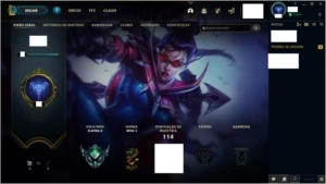 Conta de Lol com Rammus Rei, Platina 2 - League of Legends