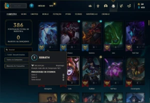 Conta Unranked com TODOS os champs e 190 Skins + Kayle Juiza - League of Legends LOL