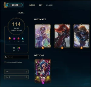 CONTA LEAGUE OF LEGENDS - AS MELHORES SKINS - LVL 291 LOL