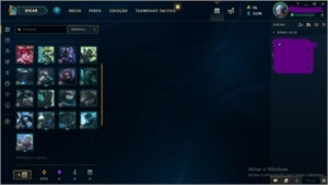 4 Contas, Plat/Dima/Gold/Prata com skins nos espolios - League of Legends LOL