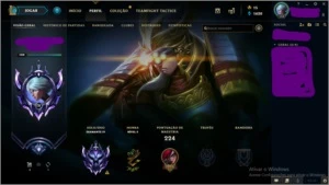 4 Contas, Plat/Dima/Gold/Prata com skins nos espolios - League of Legends LOL