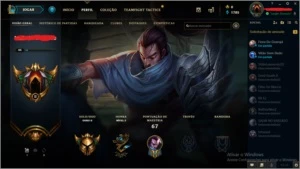 4 Contas, Plat/Dima/Gold/Prata com skins nos espolios - League of Legends LOL