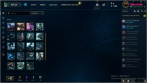 4 Contas, Plat/Dima/Gold/Prata com skins nos espolios - League of Legends LOL