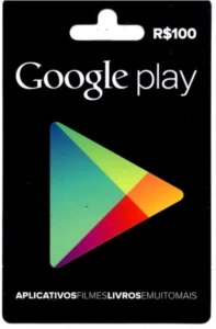 Cartão Pré Pago Google Play - Gift Cards