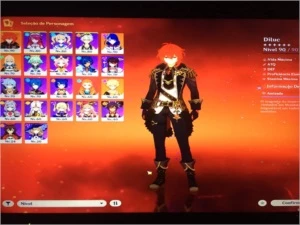 diluc c2 com tumulo do lobo com +33 tiros e outros t5 - Grand Fantasia GF