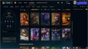 💎(MAIOR LANCE LEVA)-CONTA NVL 67,80 CHAMPS E 27 SKINS💎 - League of Legends LOL