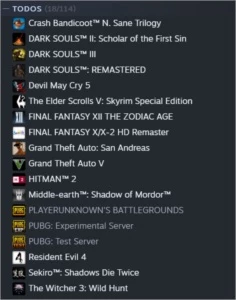 Conta steam com 16 jogos